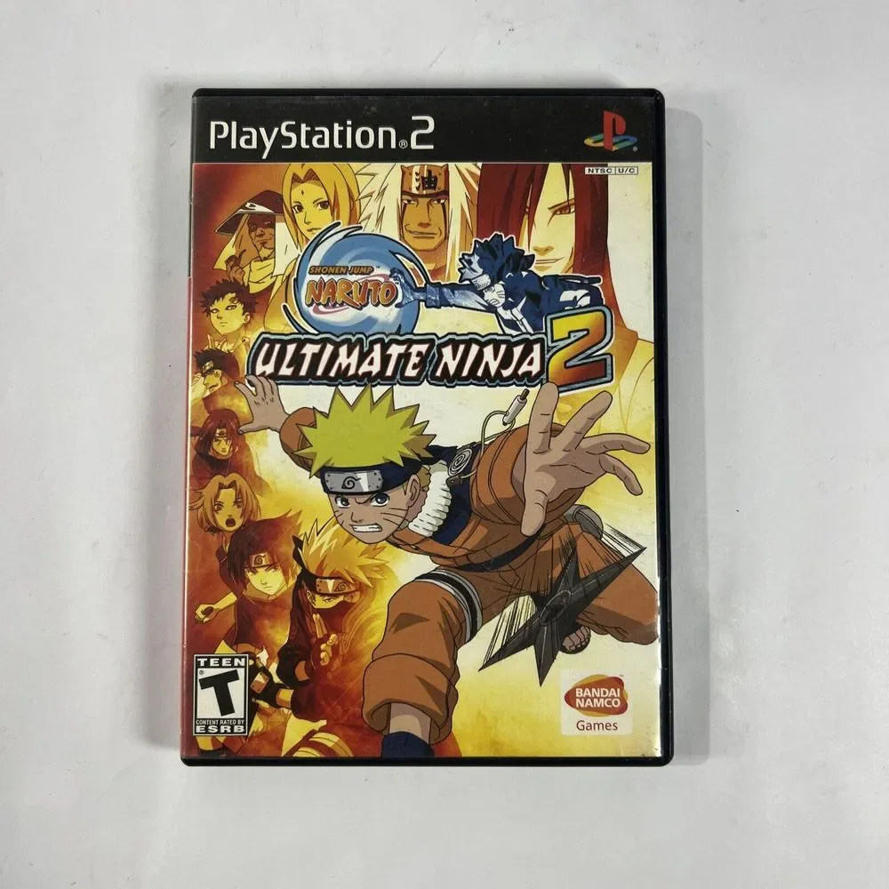 PS2 Shonen Jump Naruto Ultimate Ninja 2 Sony PlayStation 2002 Tested No Manual‎